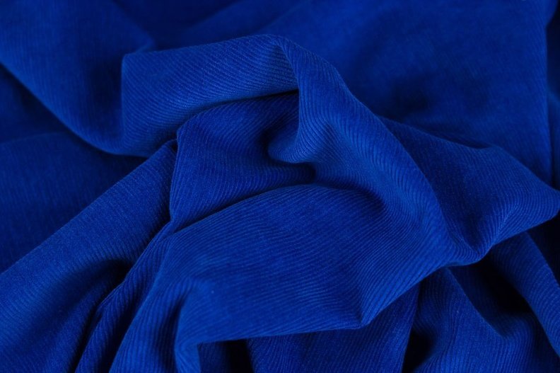 Gaby, Feincord 000255 uni, blau