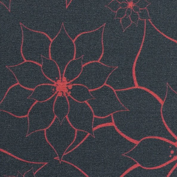 Swafing, Graceful Bloom by Lycklig Design, French Terry, rot