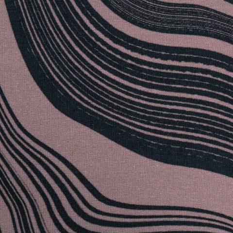 Swafing, French Terry mit Modal, Stone Layers by Thorsten Berger, Marmor, dusty rose
