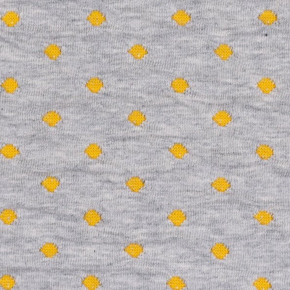 Swafing, Jacquard Jersey Marten, Grau, gelb