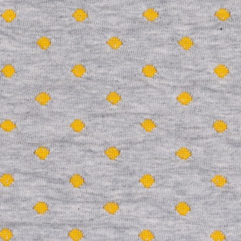 Swafing, Jacquard Jersey Marten, Grau, gelb