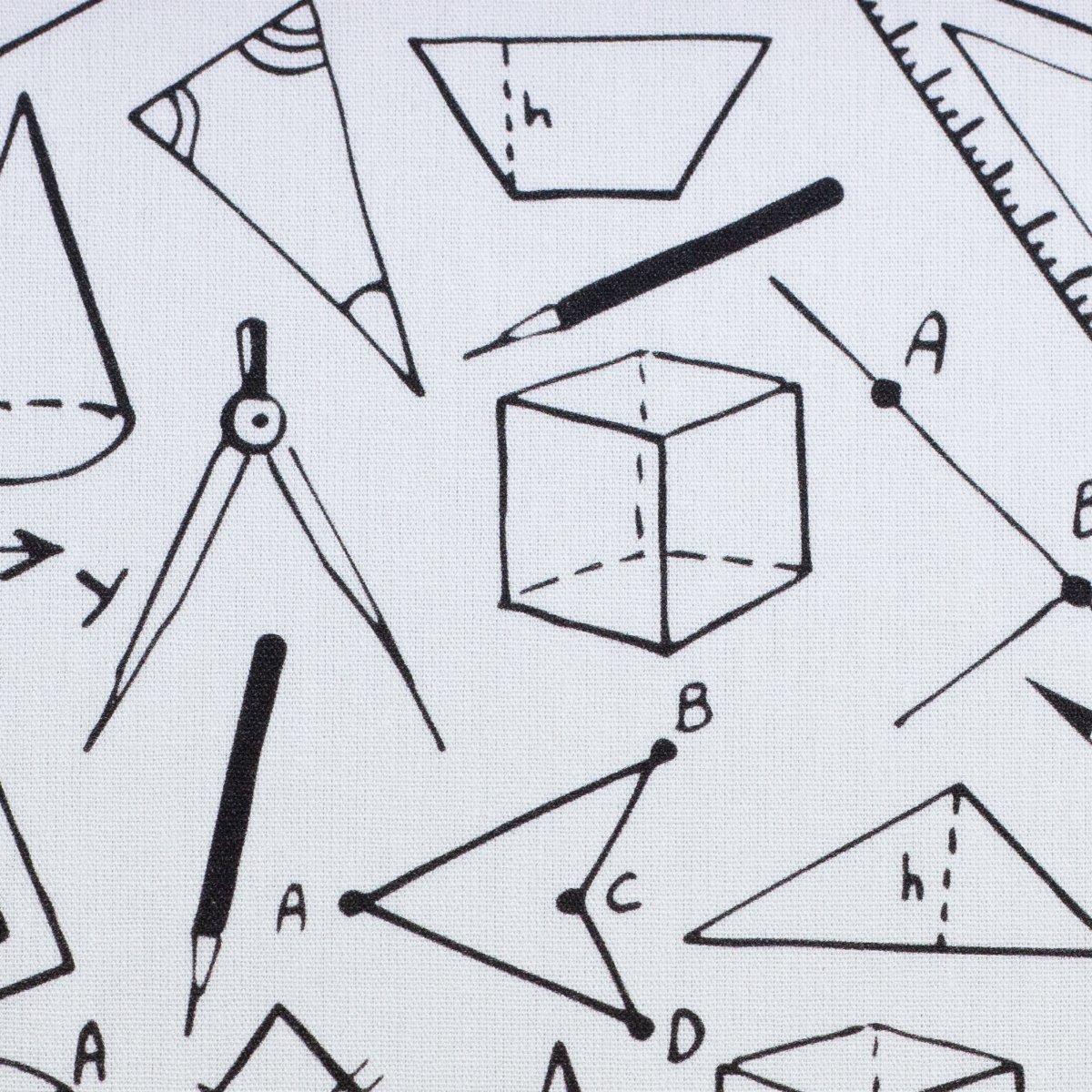 Kim, Baumwolle Webware 640011 Geometrie, weiss, Swafing, Artikel-Nr: