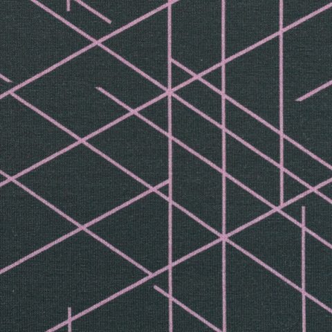 Swafing, Streetstyle by lycklig design, French Terry, Rosa Striche, anthrazit