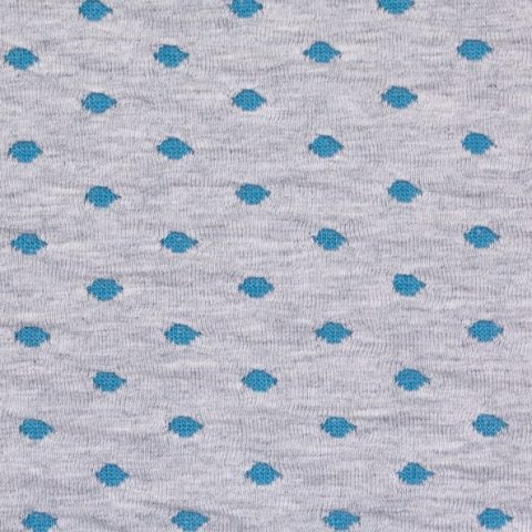 Swafing, Jacquard Jersey Marten, Grau, blau