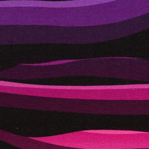 Wavy Stripes by Lycklig Design, Sweat, Streifen, schwarz/erika