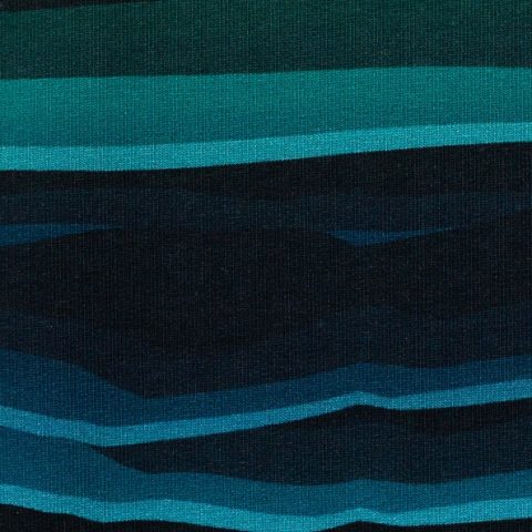 Wavy Stripes by Lycklig Design, Sweat, Streifen, schwarz/petrol