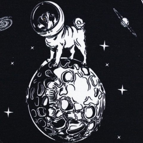 Swafing, Jesse, Jersey Baumwolle, Weltraum, Astronaut, schwarz