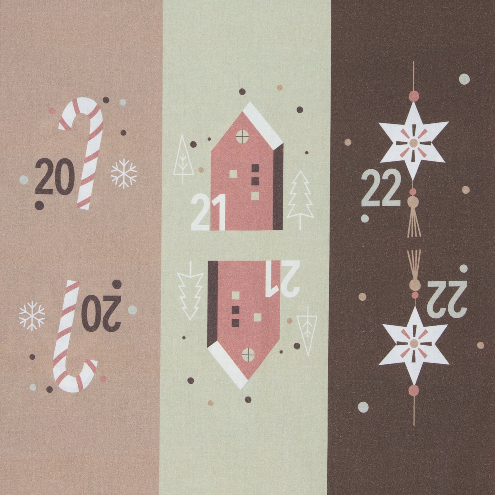 Baumwolle Webware „Adventskalender”