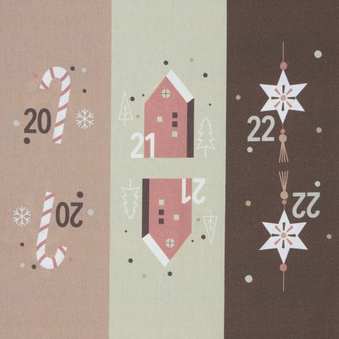 Baumwolle Webware „Adventskalender”
