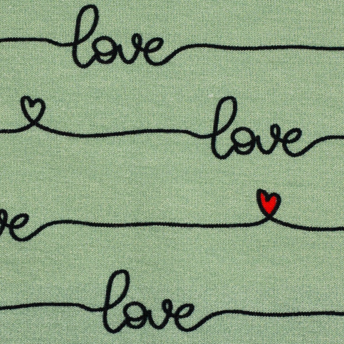 Rosie, Sweat angeraut 327263 Schriftzug love, mint, Swafing, Artikel-Nr: