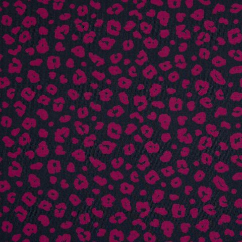 Jeansjersey „Andrea" – Leo, dunkelblau/fuchsia