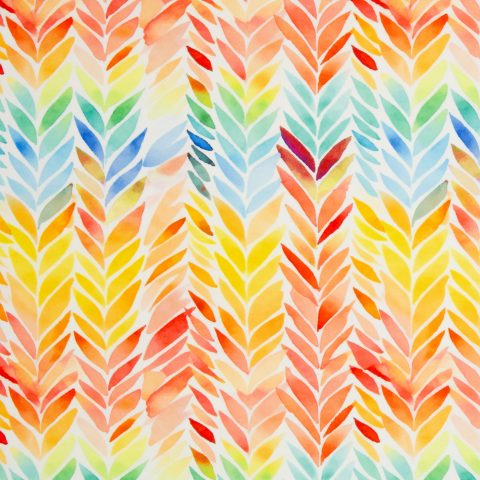 Outdoor-Canvas „Aurelia" – Blätter, bunt/naturweiß
