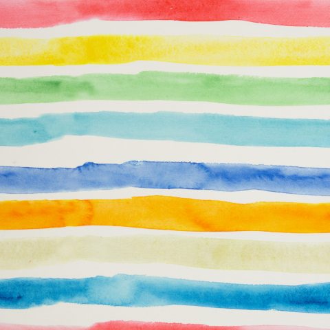 Outdoor-Canvas „Aurelia" – Streifen, Wasserfarben, bunt/naturw