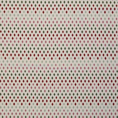 Canvas „Christmas" – Raute, bunt/naturweiß