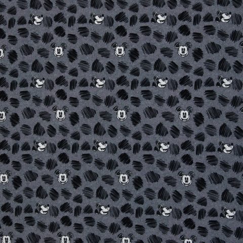 Jersey Baumwolle „Disney - Jersey" – Mickey Mouse,Retro,Punkte,meliert