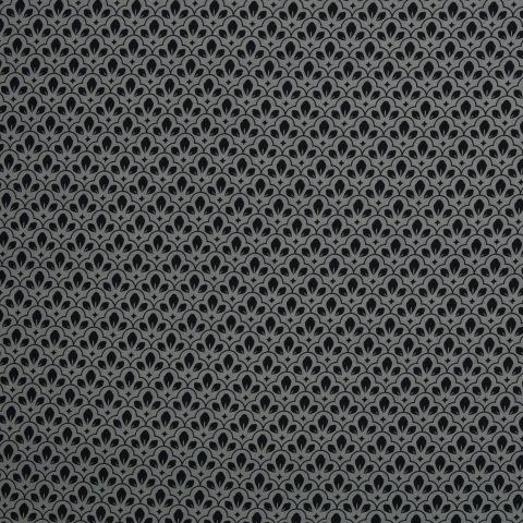 Baumwolle Webware „Eleonora" – kleingemustert, schwarz/grau