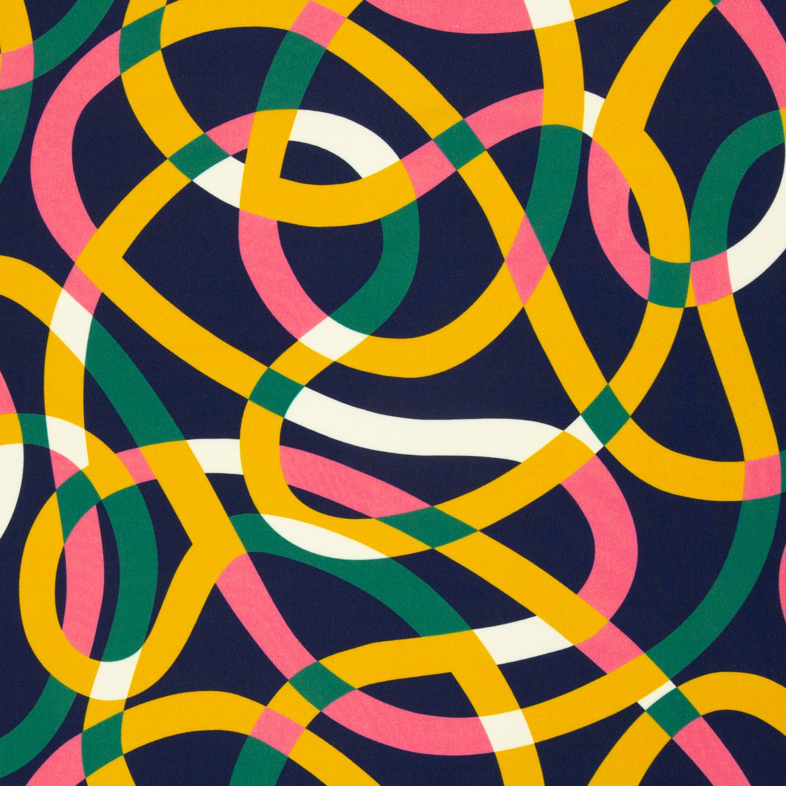 Viskose Webware „Feelings by käselotti" – Linien, bunt