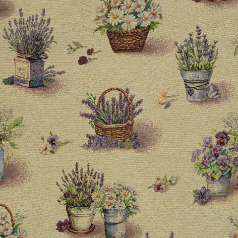 Gobelin „Feldkirch" – Lavendel, fleider/beige