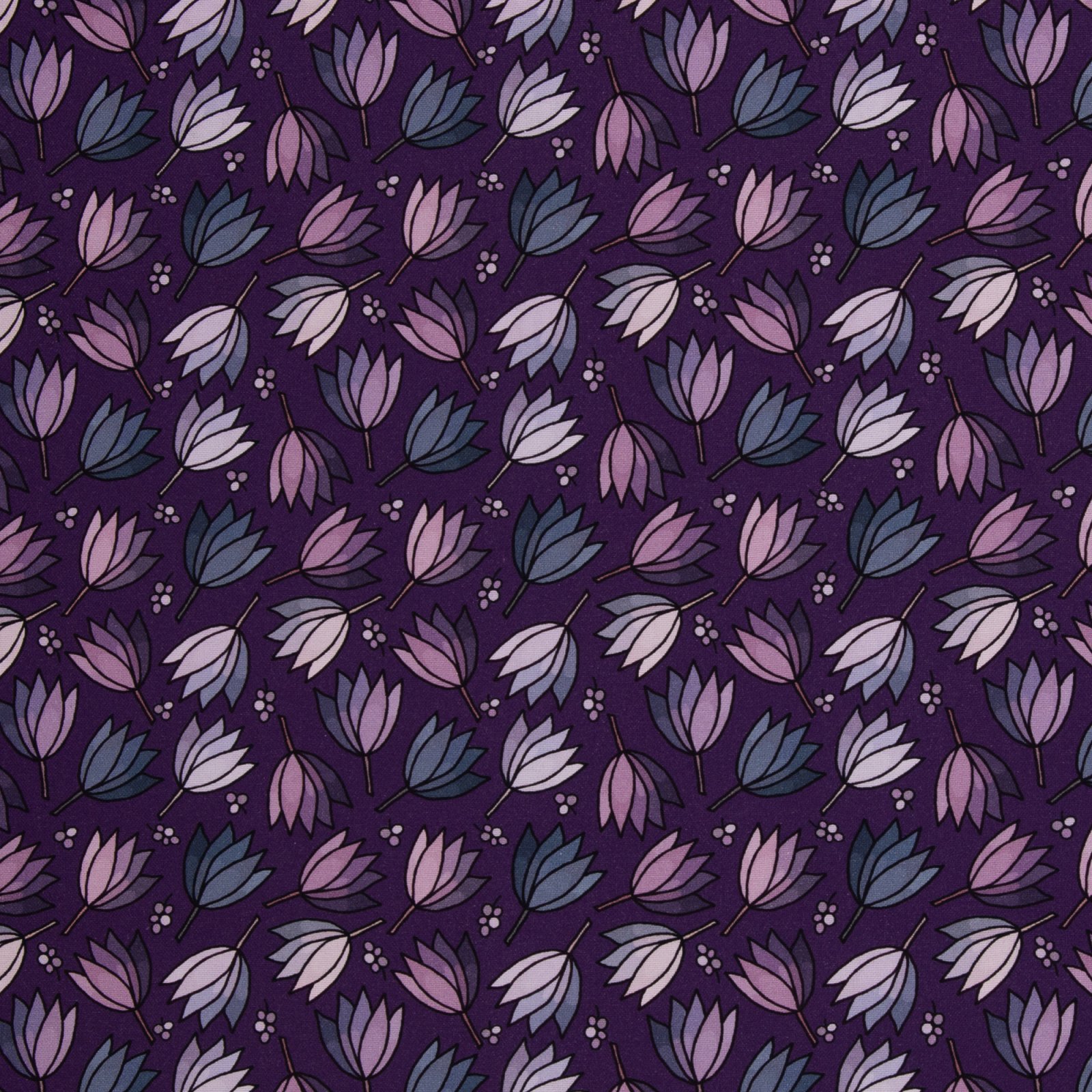 Canvas „Floral Tales by Emjo-Design" – Blumen, lila