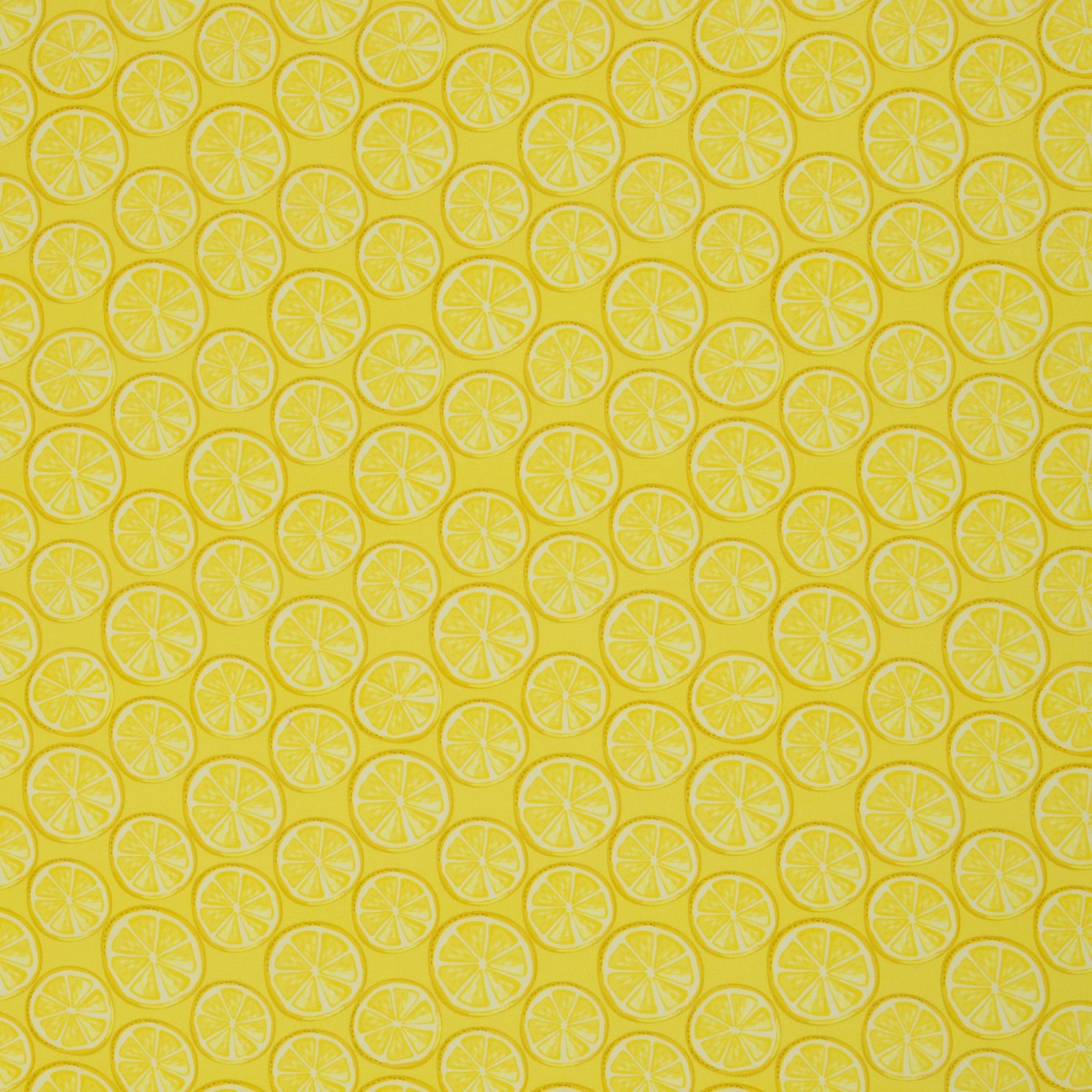 Baumwolle Webware „Fruits" – Zitronen, gelb