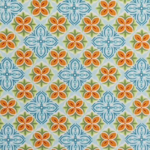 Swafing Julia, Baumwolle Webware kleine Blüten, türkis