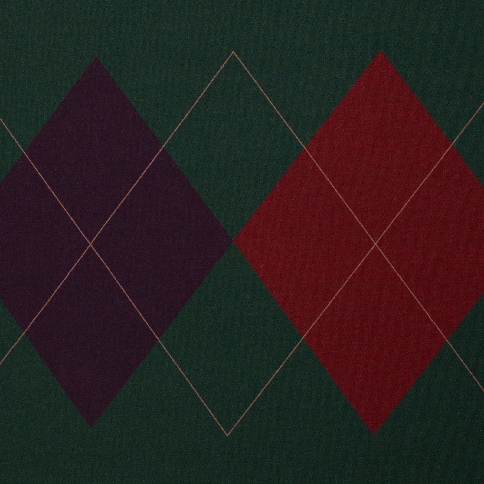 French Terry „Geoluxe Argyle by ki-ba-doo" – Rauten, petrol