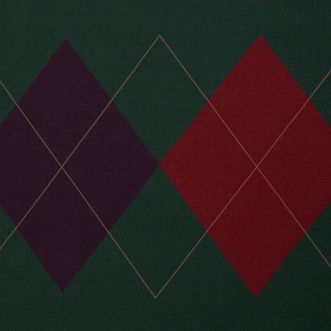 French Terry „Geoluxe Argyle by ki-ba-doo" – Rauten, petrol
