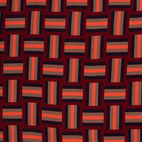 Viskose Webware „Geoluxe Braid Stripe by ki-ba-doo" – Streifen, burgundy