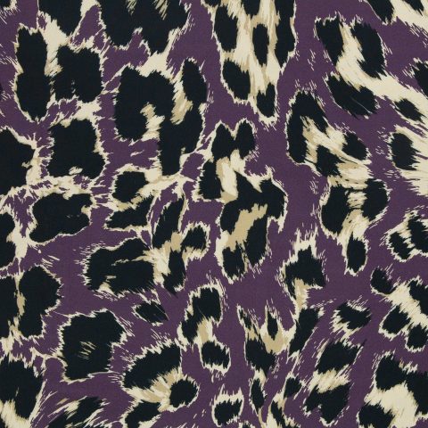 Viskose Webware „Geoluxe Leo by ki-ba-doo" – Leo, aubergine