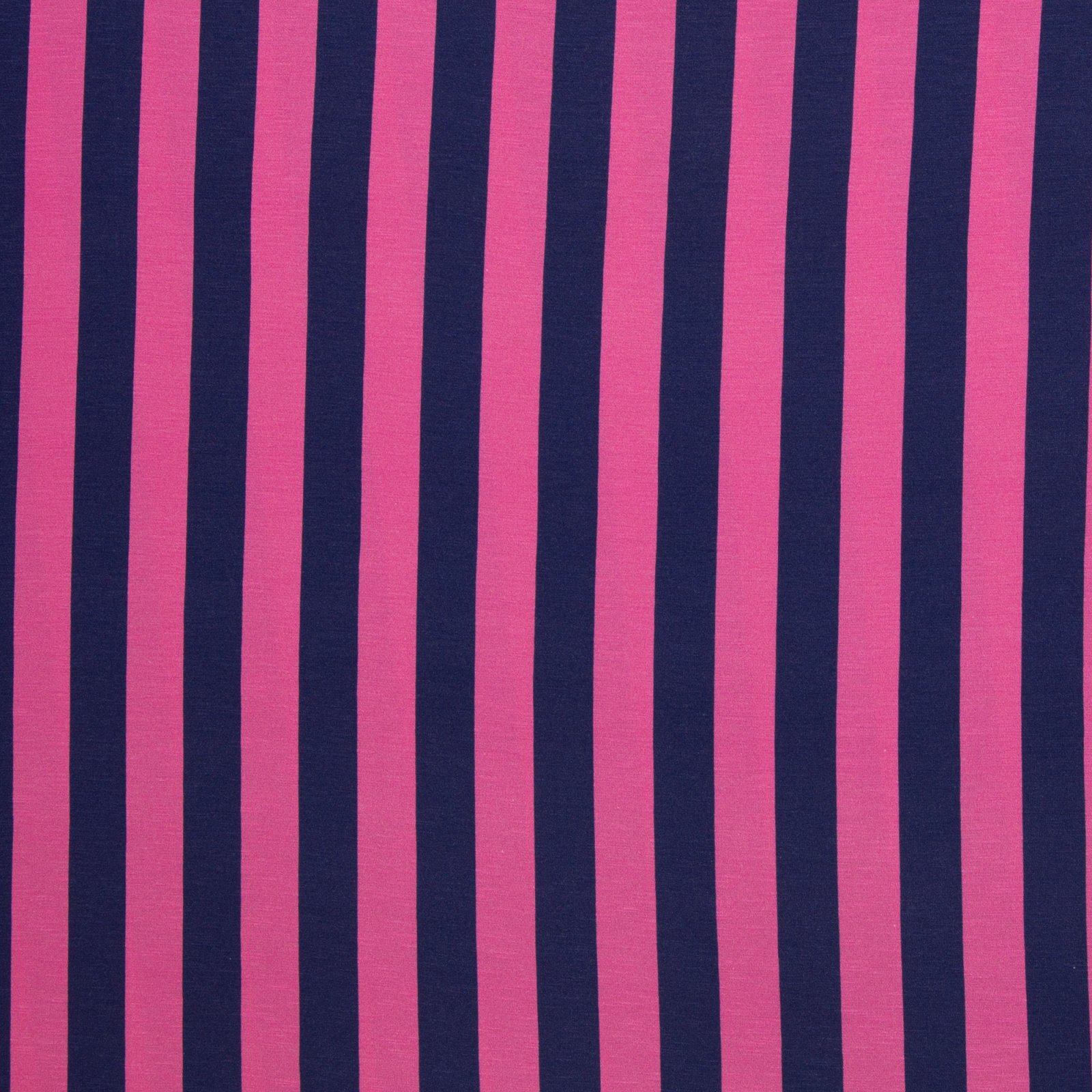 Slub-Jersey „Happy Stripes by Cherry Picking" – Längsstreifen, pink, dunkelblau