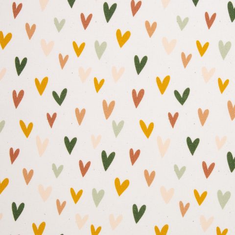 Rippjersey „Hearts by Lausemia" – Herzen, ocker/grün/weiß