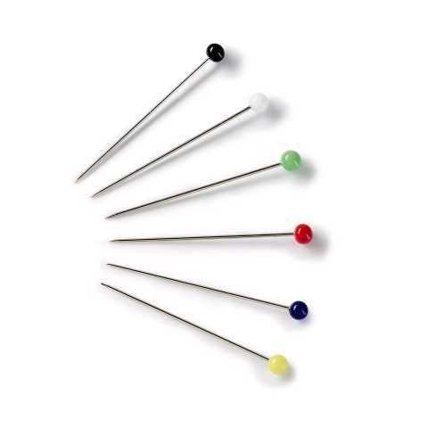 Glaskopfnadeln ST 0,60 x 30 mm bunt