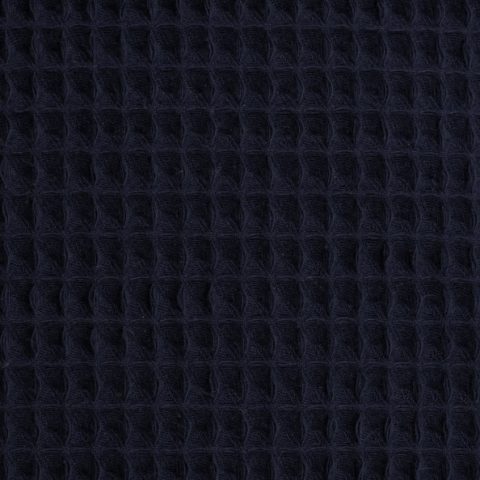 Nelson, Waffelpiqué, uni, dunkelblau, Baumwolle