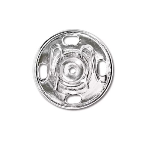 Annäh-Druckknöpfe MS 17 mm silberfarbig
