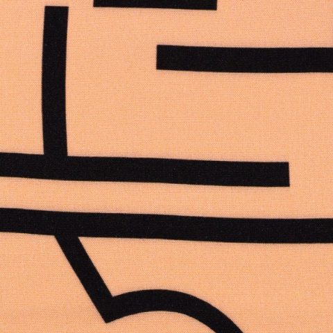Swafing, Viskosewebware, lineares Muster, apricot
