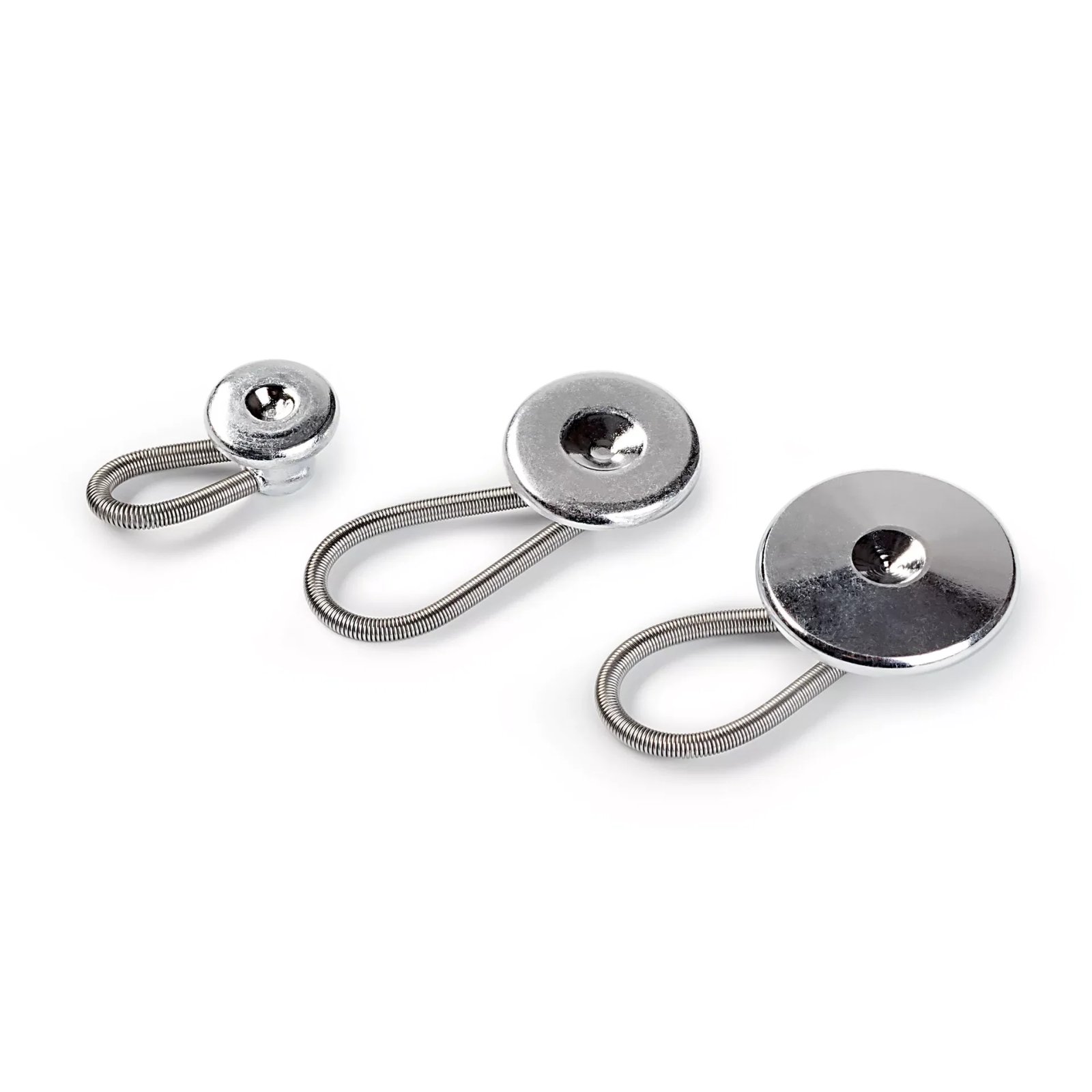 Flexi-Knöpfe mit Schlaufe 10 + 15 + 19 mm