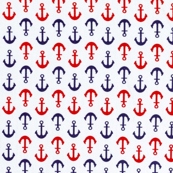 Kiel, Baumwolle Webware Maritim Anker