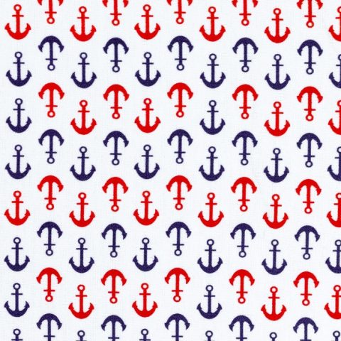 Kiel, Baumwolle Webware Maritim Anker